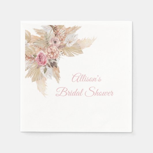 ボホテーマパーソナライズされたカクテルナプキンス スタンダードカクテルナプキン (正面)