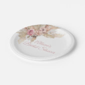 ボホテーマパーソナライズされた紙プレート ペーパープレート (アングル)