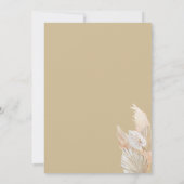 ボホテーマブライダルシャワー招待 招待状 (裏面)