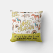 ボホテーマホリデーシーズン クッション (正面)