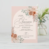 ボホテ素朴ラコッタパンパスキンセアニェラ 招待状 (スタンド正面)