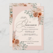 ボホテ素朴ラコッタパンパスキンセアニェラ 招待状 (正面/裏面)