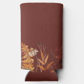 ボホテ素朴ラコッタフローラ秋秋の結婚式 スリム缶クーラー (裏面)