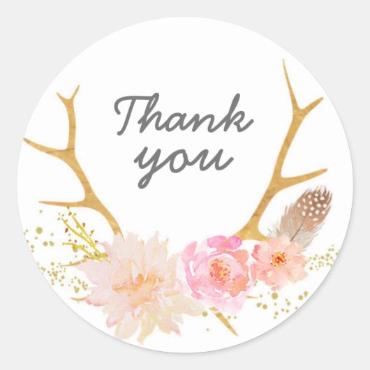 ボホディアアントラステッカー ラウンドシール (正面)