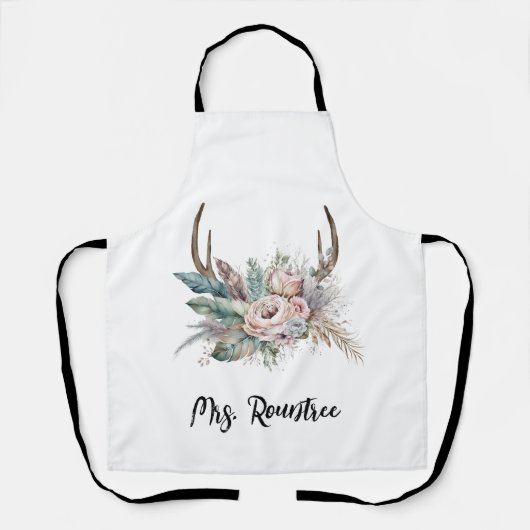 ボホディアアントラーフローラ結婚ズ エプロン (正面)