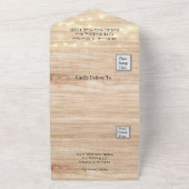 ボホディアアントラーフローラ結婚ズ オールインワン招待状 (外側)