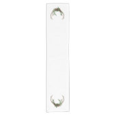 ボホディア〔雄ジカの〕枝角 |赤素朴のクリスマスフローラ ショートテーブルランナー (正面)