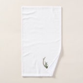 ボホディア〔雄ジカの〕枝角 |赤素朴のクリスマスフローラ バスタオルセット (ハンドタオル)