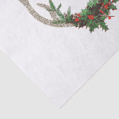 ボホディア〔雄ジカの〕枝角 |赤素朴のクリスマスフローラ 薄葉紙 (詳細)