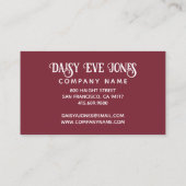 ボホディスコボール 名刺 (裏面)