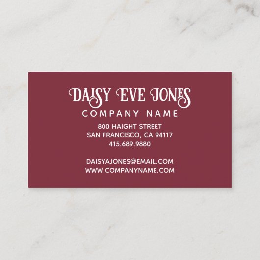 ボホディスコボール 名刺 (裏面)