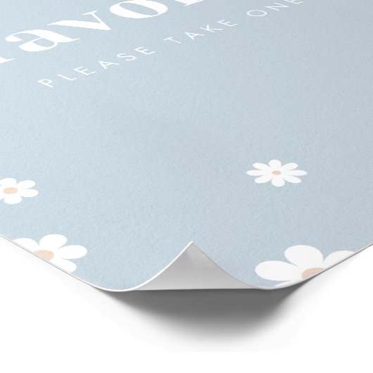 ボホデイジーは誕生日パーティーのサインを引き立てる ポスター (角)