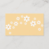 ボホデイジーイエローフローラベビーシャワーおむつラッフル エンクロージャーカード (裏面)