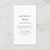 ボホデイジーカラフルボタニカルネイビーブルー 名刺 (裏面)