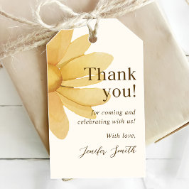 ボホデイジーサンキューバースデーパーティー ギフトタグ