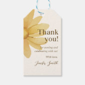 ボホデイジーサンキューバースデーパーティー ギフトタグ (正面)