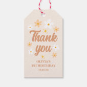 ボホデイジーサンキューパーティー ギフトタグ (正面)