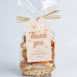 ボホデイジーサンキューパーティー ギフトタグ