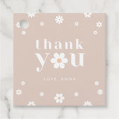 ボホデイジーサンキューメッセージカード フェイバータグ (正面)