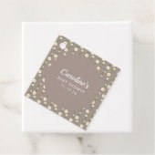 ボホデイジーチェーンカスタムトープScriptベビーシャワー フェイバータグ (インサイチュ)