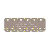 ボホデイジーチェーンフローラタウペ差出人住所 ラベル (正面)