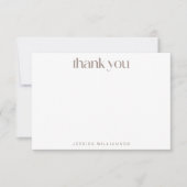 ボホデイジーチェーンフローラトーカスタムペ赤ちゃんシャワー サンキューカード (正面)