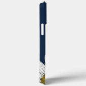 ボホデイジーパーソナライズされたフローラネイビーブルー Case-Mate iPhoneケース (裏面 / 右)