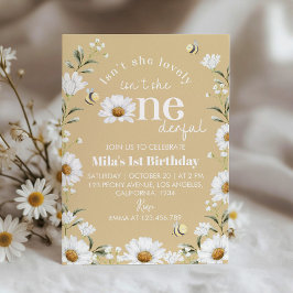 ボホデイジービー1st誕生日招待状 招待状