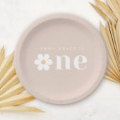 ボホデイジーファースト誕生日紙プレート ペーパープレート