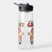 ボホデイジーフラワーズレトログルーヴィーフローラデザイン ウォーターボトル (右面)