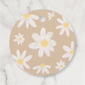 ボホデイジーフラワーメッセージカード フェイバータグ (裏面)