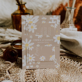 ボホデイジーフラワー招待状用帯 招待状ベリーバンド