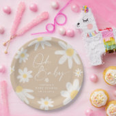 ボホデイジーフラワー紙プレート ペーパープレート (パーティー)