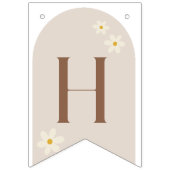 ボホデイジーフローラハッピーバースデーバンティンサイン バンティングフラッグ (第2の旗)