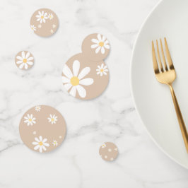 ボホデイジーフローラベビーシャワー コンフェッティ