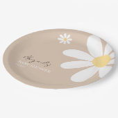 ボホデイジーフローラベビーシャワー ペーパープレート (アングル)