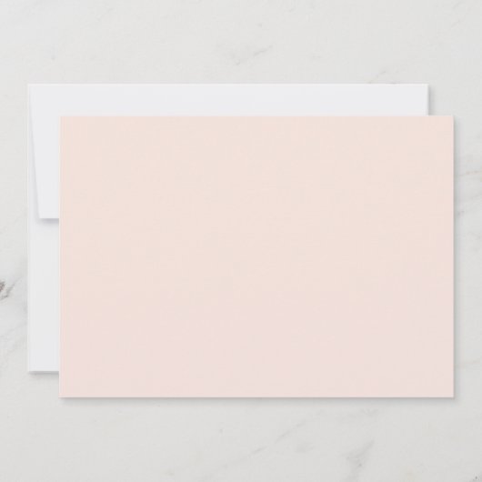 ボホデイジーフローラレインボーピンク誕生日 招待状 (裏面)