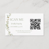 ボホデイジーベイッジワイルドフラワー結婚ズ エンクロージャーカード (正面)