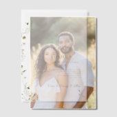ボホデイジーベイッジワイルドフラワー結婚ズ ベラム紙招待状 (オフセット (カップル))