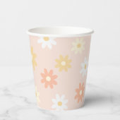 ボホデイジーベビーオネダーフル1歳パーティー 紙コップ (裏面)