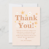 ボホデイジーベビーシャワー サンキューカード (正面)
