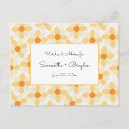 ボホデイジーレインベビーシャワーアドバイスカード アドバイスカード