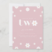 ボホデイジー第2誕生日招待状 招待状 (正面)