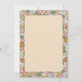 ボホデイジー花70s Groovyフローラ サンキューカード (裏面)