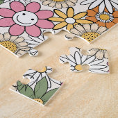 ボホデイジー花70s Groovyフローラ ジグソーパズル (側面)