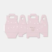 ボホデイジー赤面ピンク金ゴールドオ赤ちゃんガールシャワー フェイバーボックス (折り畳みなし)