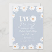 ボホデイジー2グルーヴィー2nd誕生日パーティー 招待状 (正面)