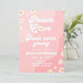 ボホデイジー4thバースデーピースラブフォーエブヤング 招待状 (スタンド正面)