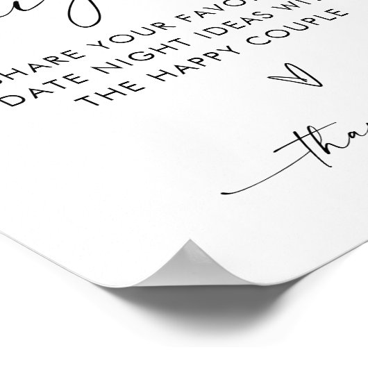 ボホデイトナイトアイディアモダンミニマルブライダル ポスター (角)