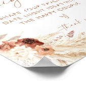 ボホデイトナイトアイディア |テラコッタパンパスグラス ポスター (角)